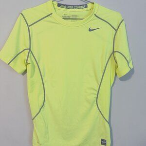 Nike Pro Combat Dri-Fit Fitted Shirt - Highlighter